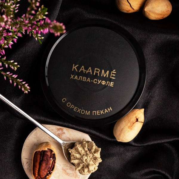 Халва подсолнечная с орехом пекан, KAARME, 200 гр