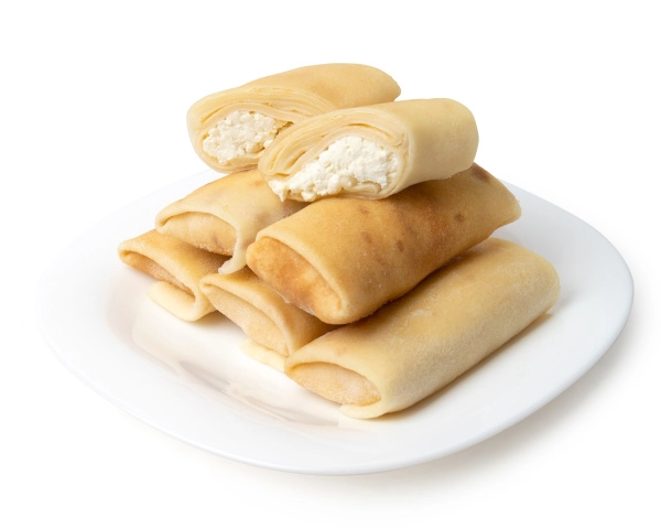 Блинчики ручной лепки с творогом, 500 г